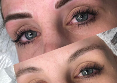 before and after microblading & powder brow