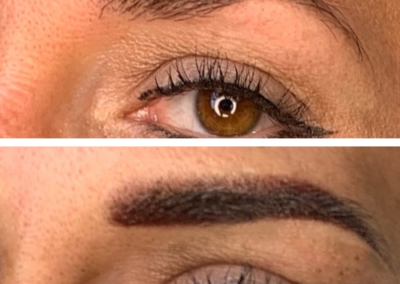 before and after microblading