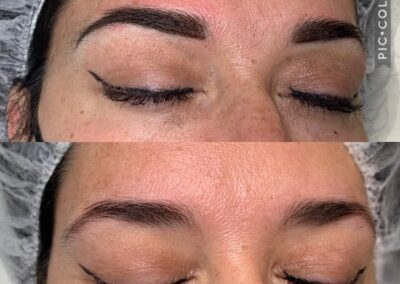 before and after microblading & powder brow