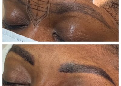 before and after microblading & powder brow