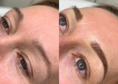 before and after microblading & powder brow